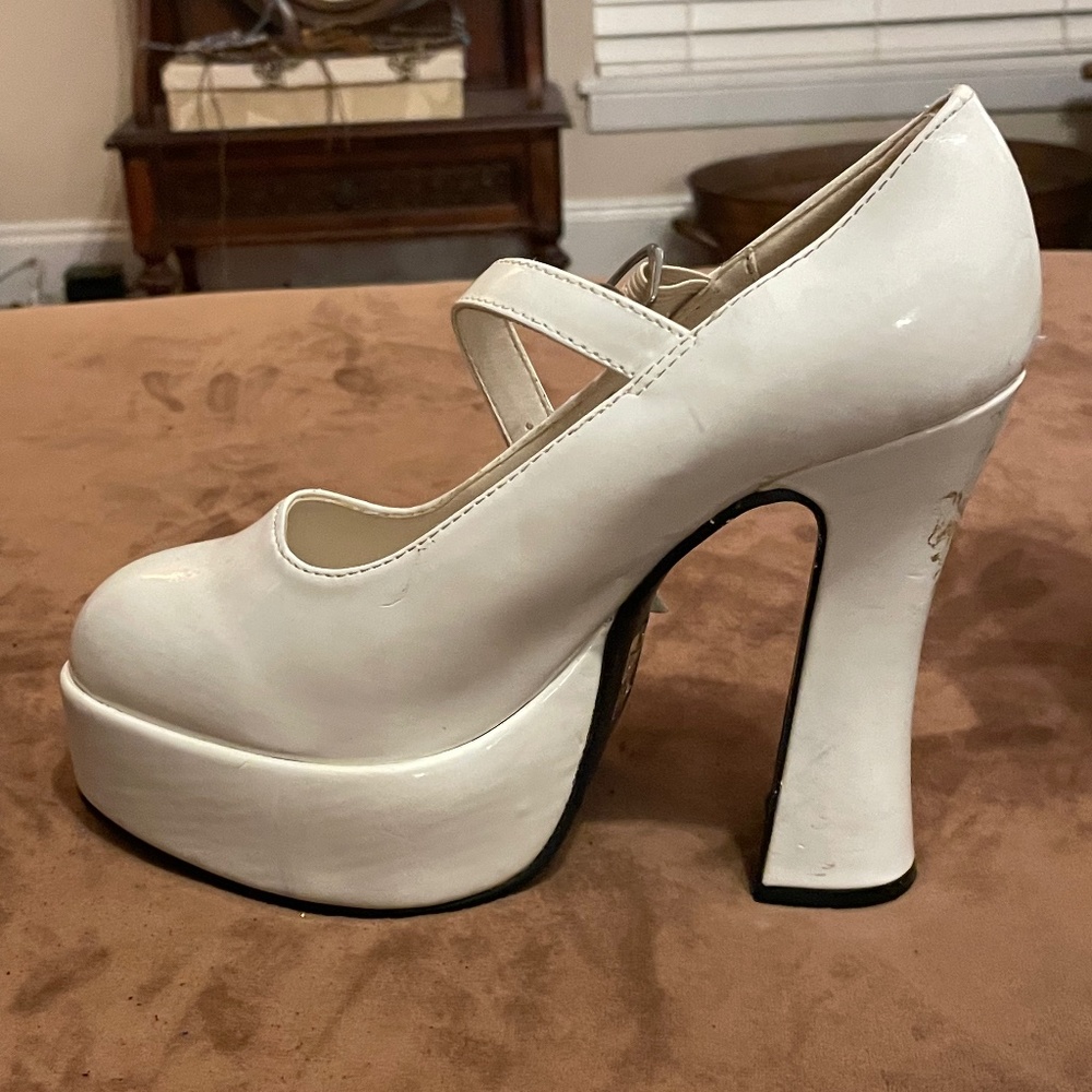 platform white shoes Halloween Costumr